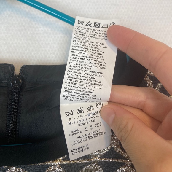 Weekend Max Mara Dress Size 6 Geometric Designer READ - Picture 5 of 7